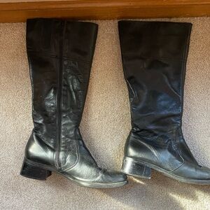 Y2K Black Under The Knee Boots